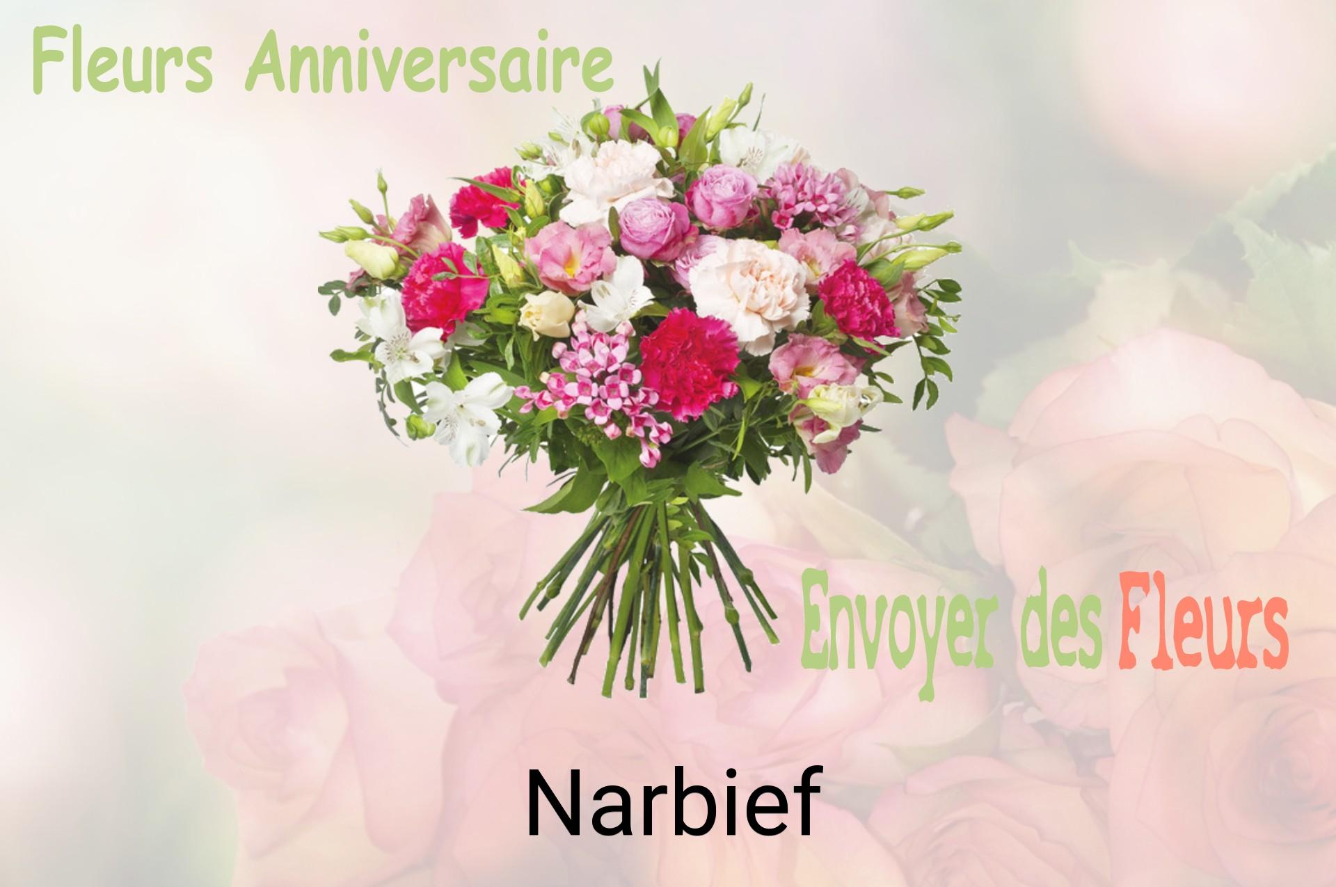 Bouquet de fleurs d’anniversaire livré à Narbief